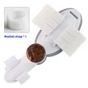 Brown Buckle White Ribbon