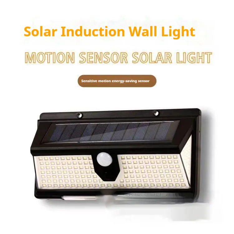 Solar Wall Lamp Outdoor Infrared Sensor Three-side