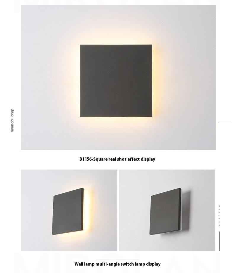 Title 6, LED Outdoor Wall Lamp Home Villa Modern and ene...