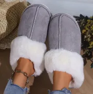 Cotton slippers - Blue