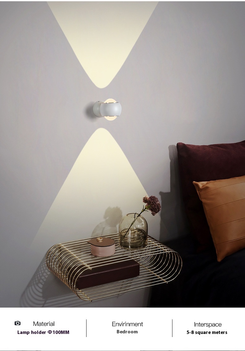 Title 5, Up And Down Luminous Bedroom Bedside Wall Lamp ...