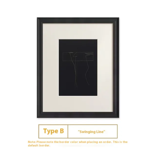 Black And White Lines High end Abstract Paintingfor Hanging Retro Decorative Painting - Shop at LoveMi