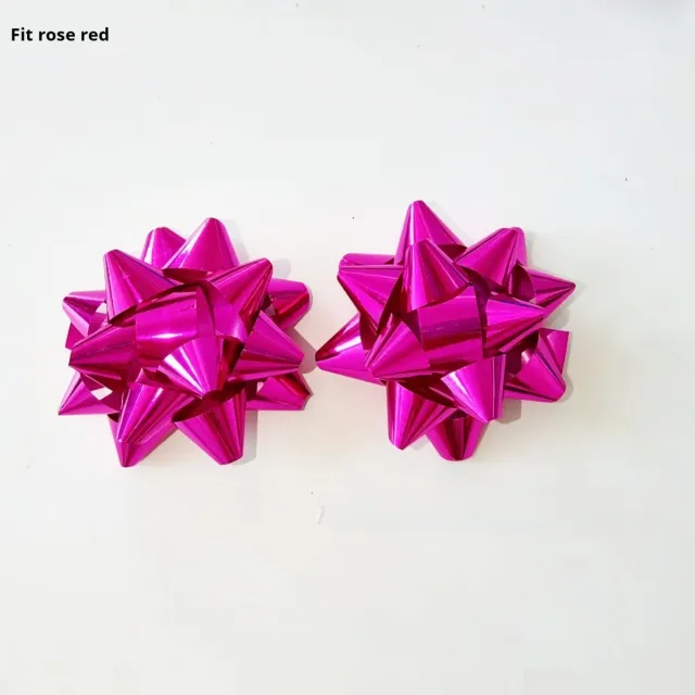 Floral Decorations Ribbon Christmas Self adhesive Three dimensional Flower Rose Red - Shop at LoveMi