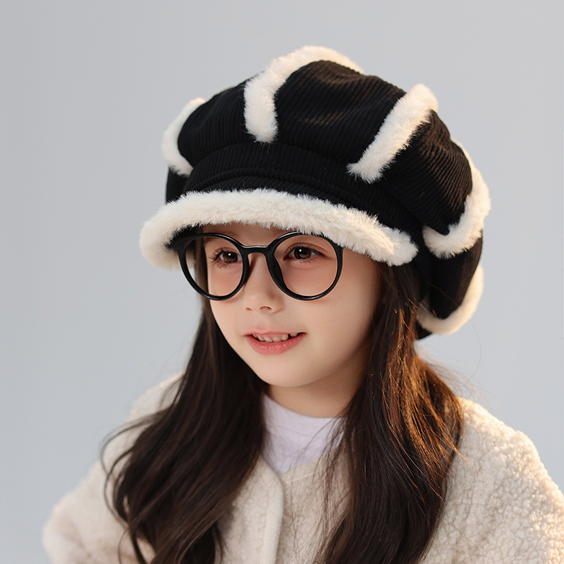 Children's Hat Thickened Warm Plush Baseball Cap - Picture 9 of 17
