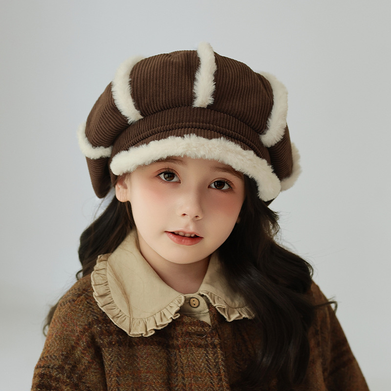 Children's Hat Thickened Warm Plush Baseball Cap - Picture 12 of 17