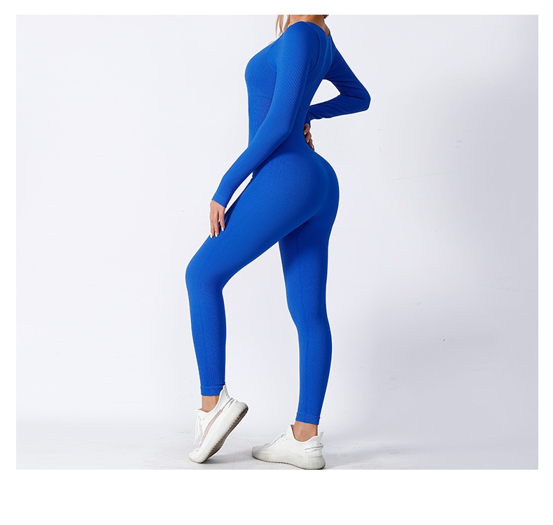 Title 2, Seamless Yoga Jumpsuit Long Sleeve Dance Sports...