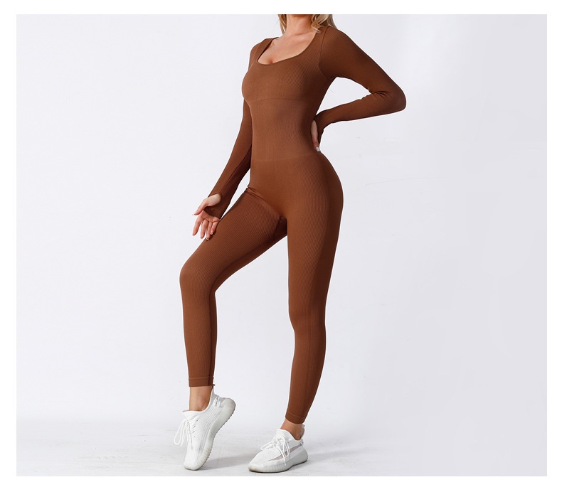 Title 8, Seamless Yoga Jumpsuit Long Sleeve Dance Sports...