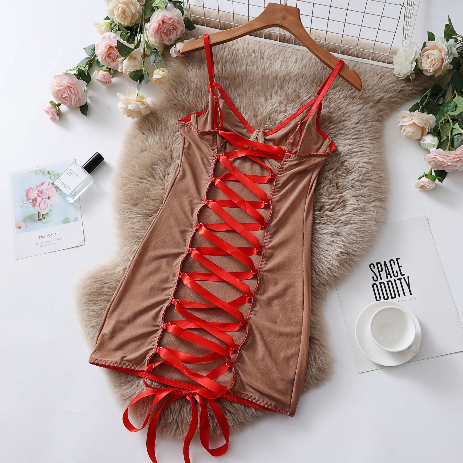 Title 5, Transparent Lace Lingerie Seductive Jumpsuit