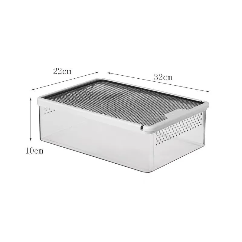 Track Box Feeding Turtle Hamster Corn Snake Cage Cylinder Anti-escape Climbing Pet Supplies - Clear Frame