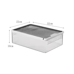 Track Box Feeding Turtle Hamster Corn Snake Cage Cylinder Anti-escape Climbing Pet Supplies - Clear Frame - View 1
