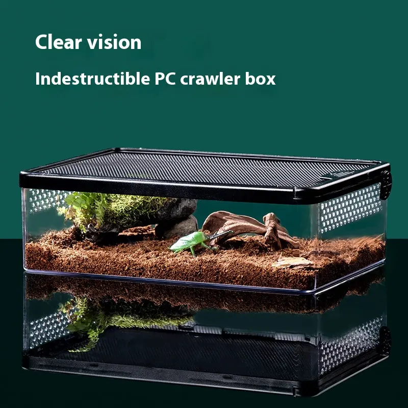 Track Box Feeding Turtle Hamster Corn Snake
