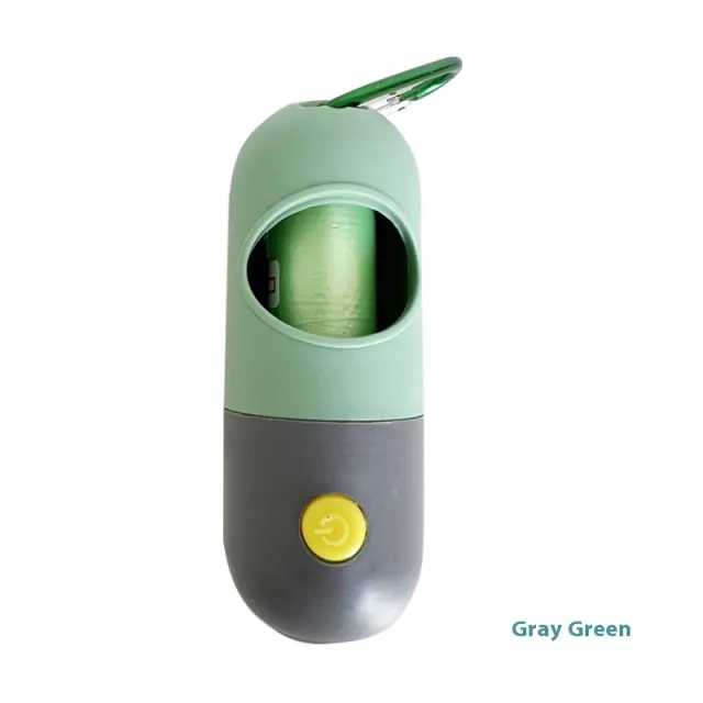 Led Light Pet Waste Bag Dispenser For Dogs Cats Dog Poop Scooper Bags Waste Bags Holder Dispensers Pet Clean Accessories Green Gray - Shop at LoveMi