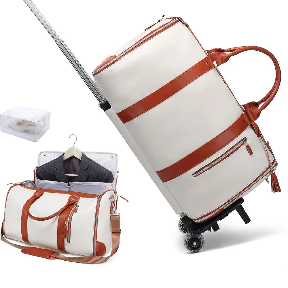 Lengthened Foldable Trolley Large Capacity Suit Bag