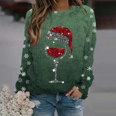 Thick Needle Digital Printing Men's Round Neck Sweater Hrczwy012 - Shop at LoveMi