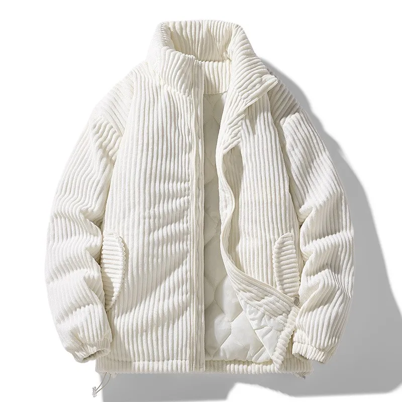 Men And Women's Thick Windproof Cotton Clothing For Couples - Off White