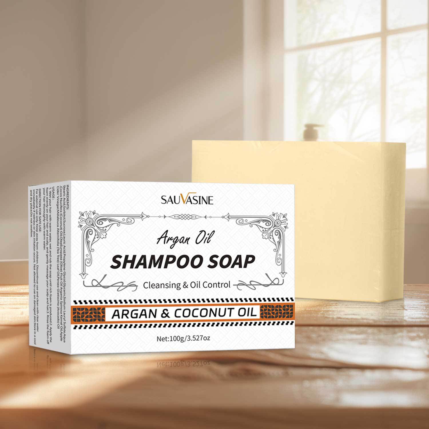 Cross-border Sauvasine Argan Oil Shampoo Bar 100g