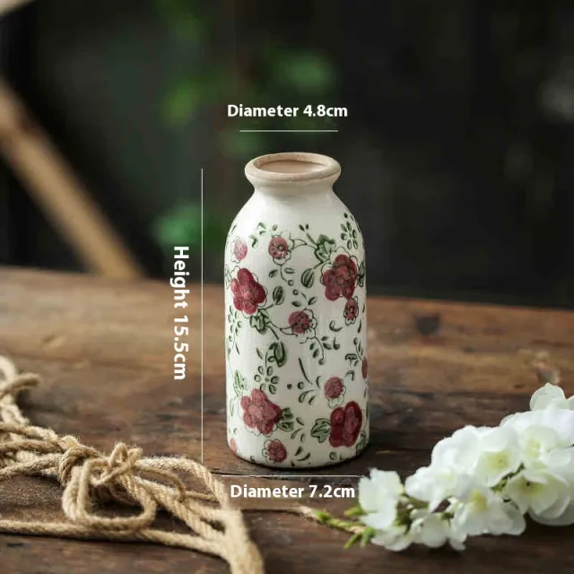 Simple Style Ceramic Vase Retro Plum Blossom - Shop at LoveMi