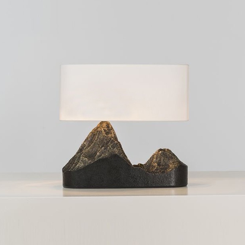 Modern Resin Desk Lamp Rockery Bedroom Table Lamp