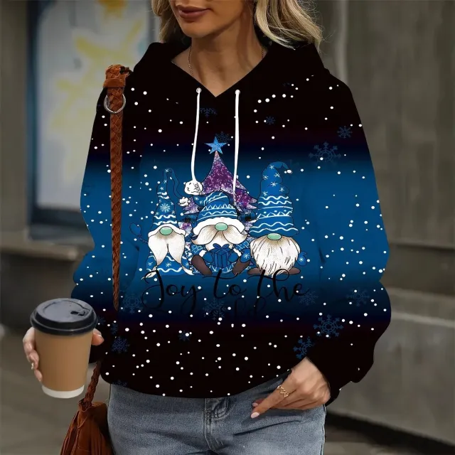 Ladies Christmas Theme 3D Printed Hoodie Ds01210 L - Shop at LoveMi