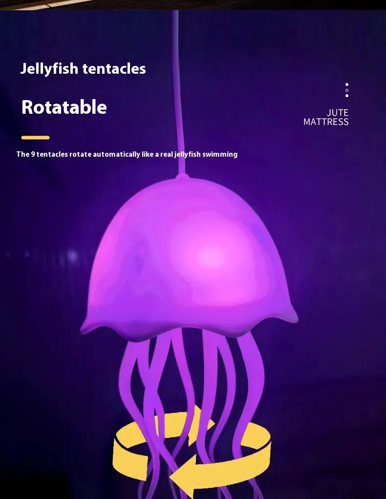 Jellyfish Lamp USB Colorful Voice Control Swimming