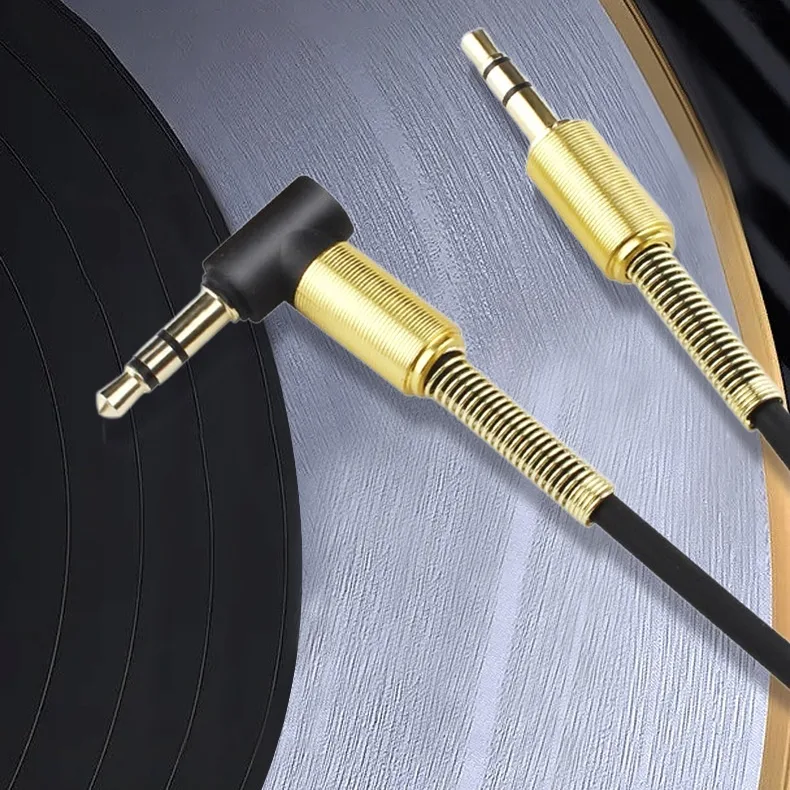35mm Spring Elbow 35 Male-to-male Retractable Audio Car Cable