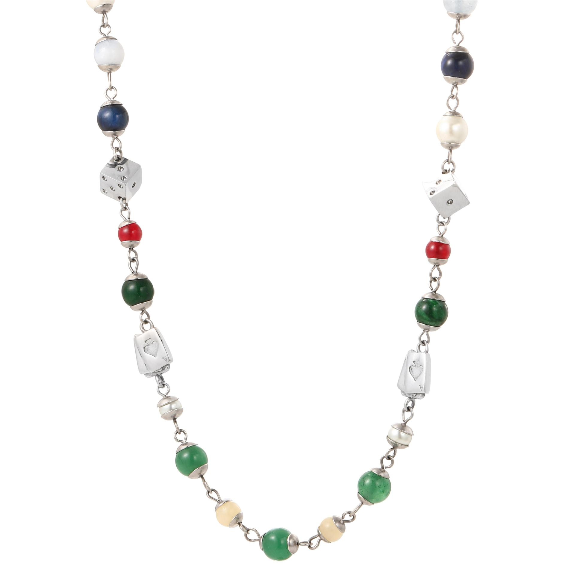 Beaded Titanium Steel Necklace High-grade Men's Versatile Clavicle Chain