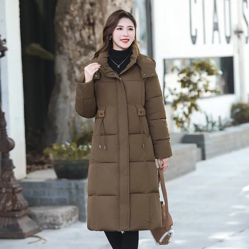 Thickened Warm Cotton Coat Plus Size Loose Winter - Brown