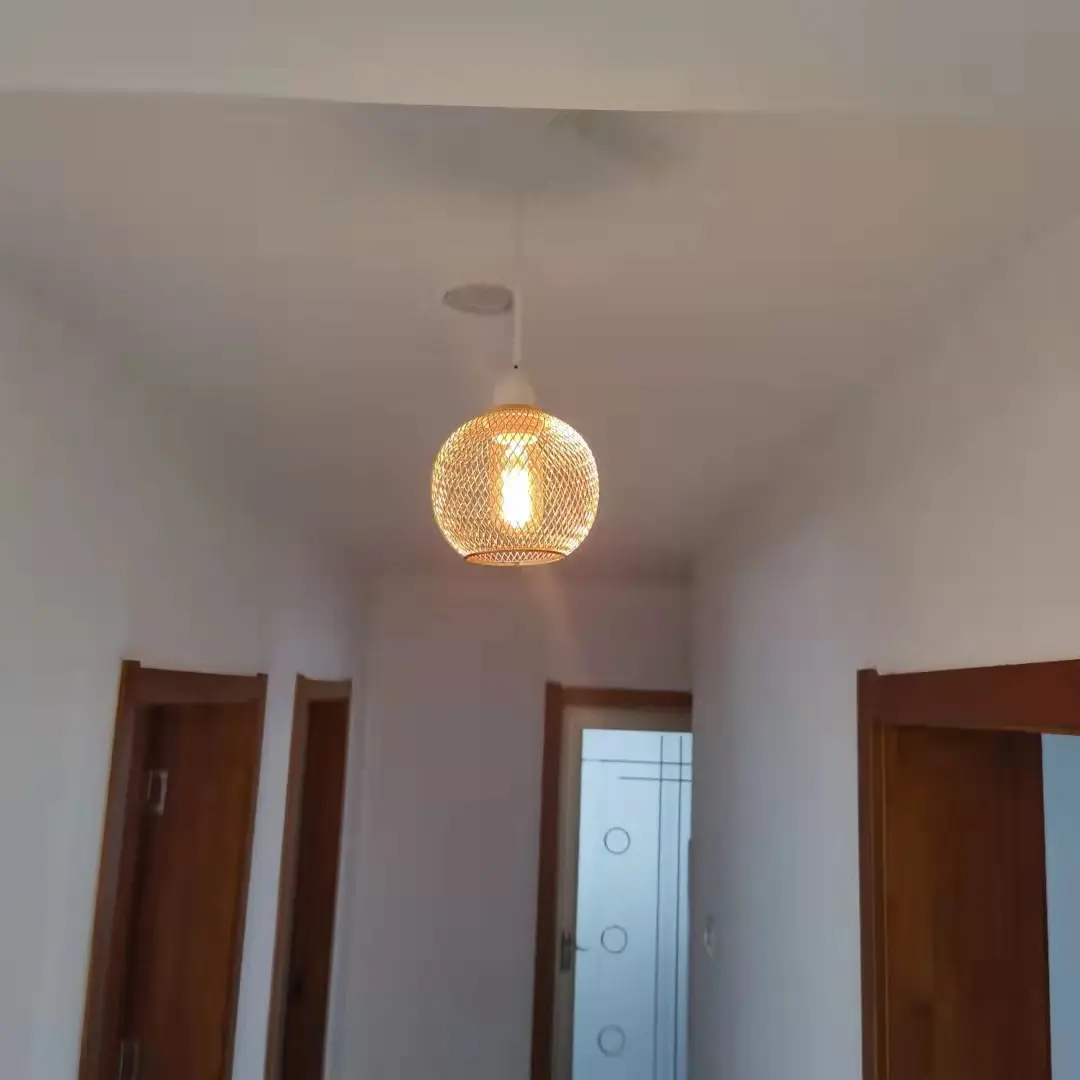 Iron Mesh Spherical Hollow Home Chandelier