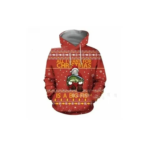 Christmas Men's And Women's Autumn And Winter Hooded Pullover - Sdwy22-Xs