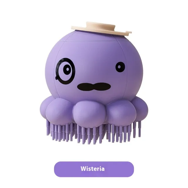 Pets Shower Brush Silicone Bath Massage Comb Pet Products Purple - Shop at LoveMi