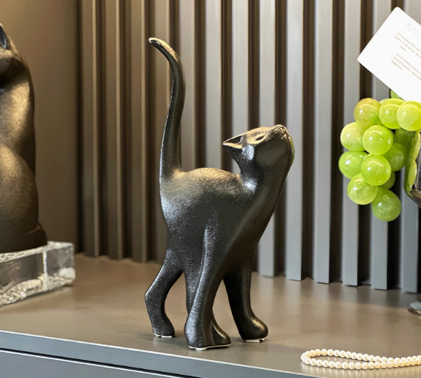 Ornements Artistiques Chats Posture — Élégance Wabi-sabi - image 6