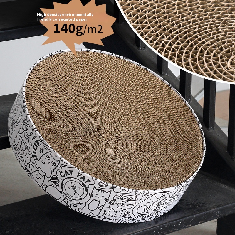 Round Cat Scratching Board Nest Extra Large Simple