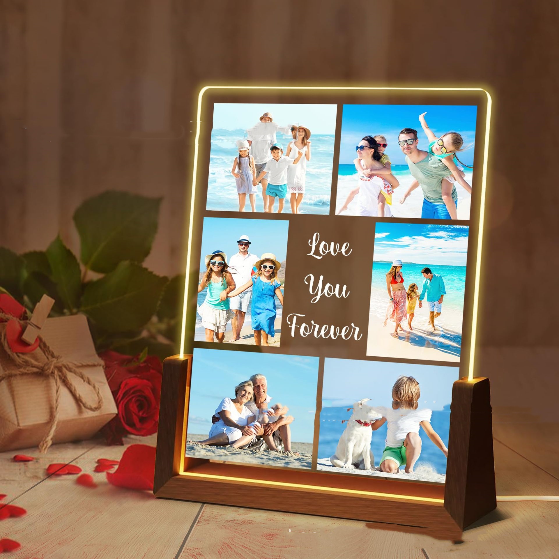 U-shaped Night Light Mother's Day Photo Printing Ornament Gift Birthday Advertising Gift Valentine's Day
