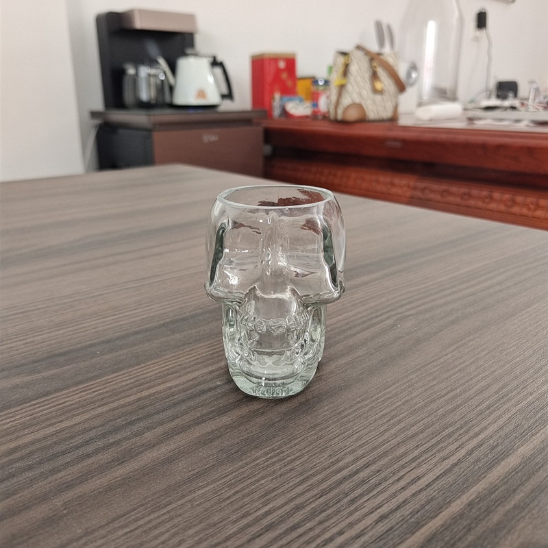Skull Glass Bottle Halloween Cup (80ml Cutting Wine