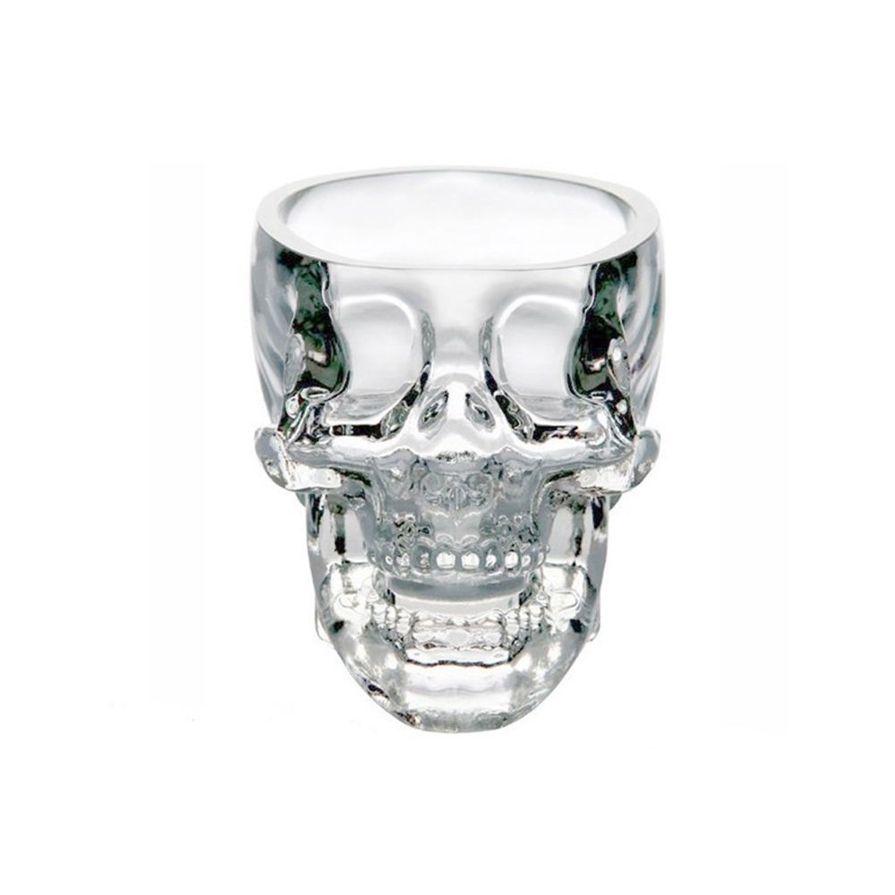 Skull Glass Bottle Halloween Cup (80ml Cutting Wine