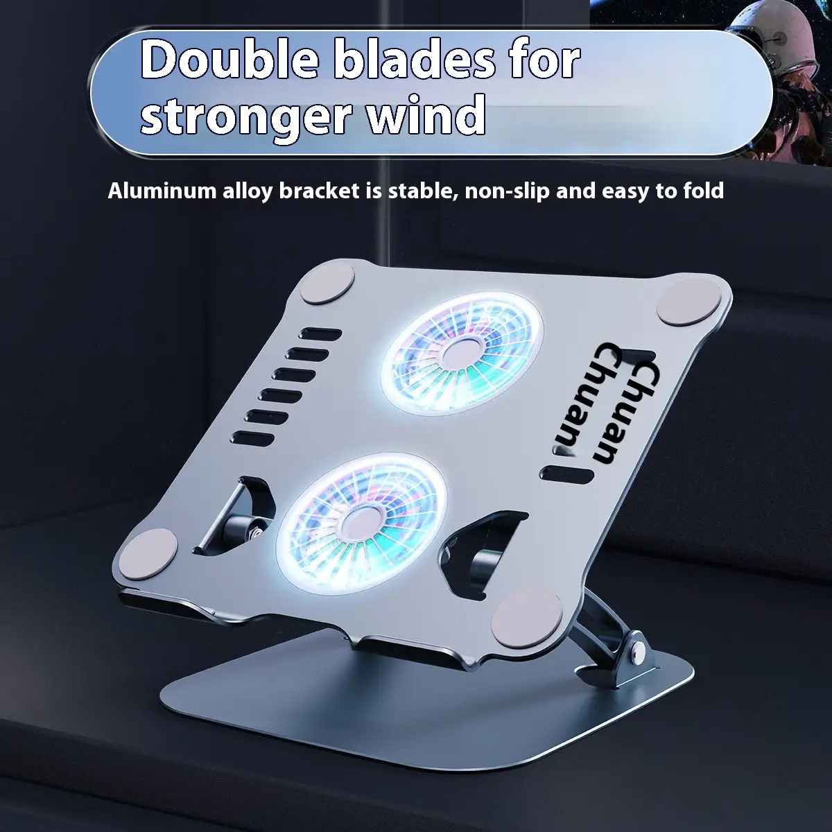 New Metal Lifting And Foldable Double-layer Heat Dissipation Bracket