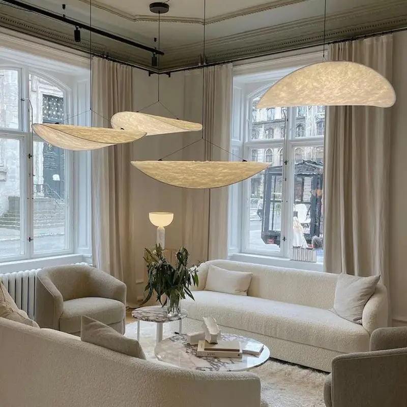Simple Bedroom Light Art Silk Restaurant Chandelier