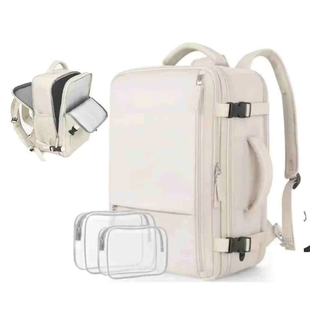 Versatile Backpack For Girls' Storage - White