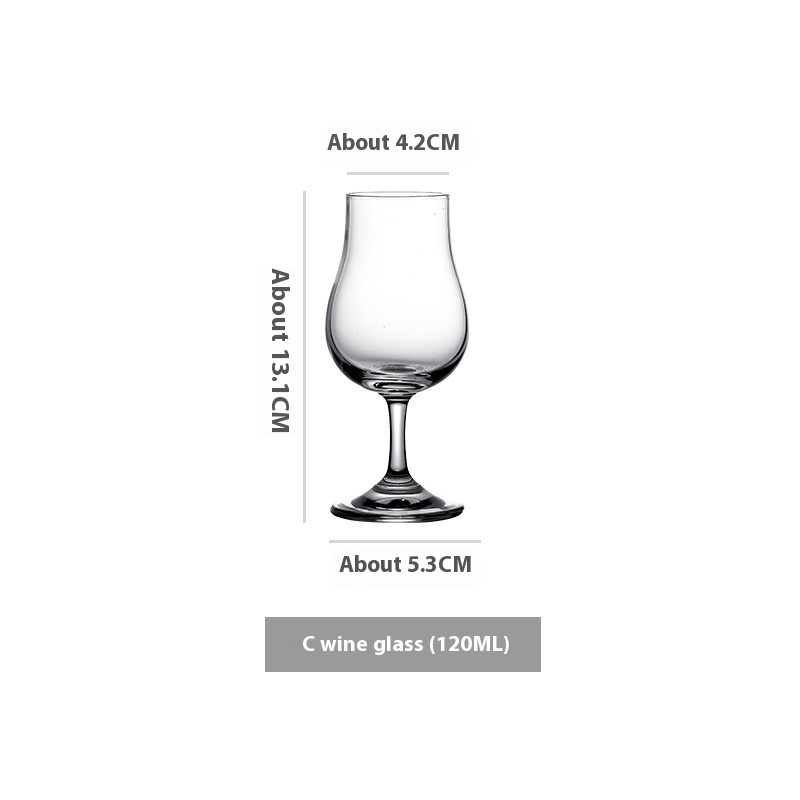 Handmade High Leg Crystal Cocktail Glass Fragrance-smelling Cup Whiskey Glass Tuilp Glass Tasting Glass
