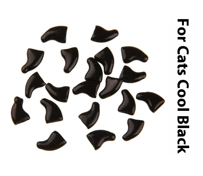 Set Cat Nail Caps Pet Nail Set Set Cat Anti-scratch Claw Set - Black - View 1