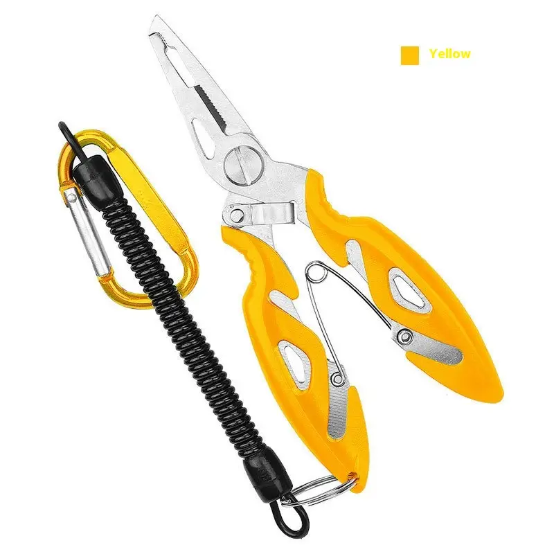 Stainless Steel Curved Mouth Lure Cable Cutters Safety Ring Opening Tools Lure Accessories