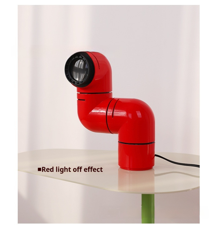 Space Age Creative Water Pipe Lamp Rotating Decoration