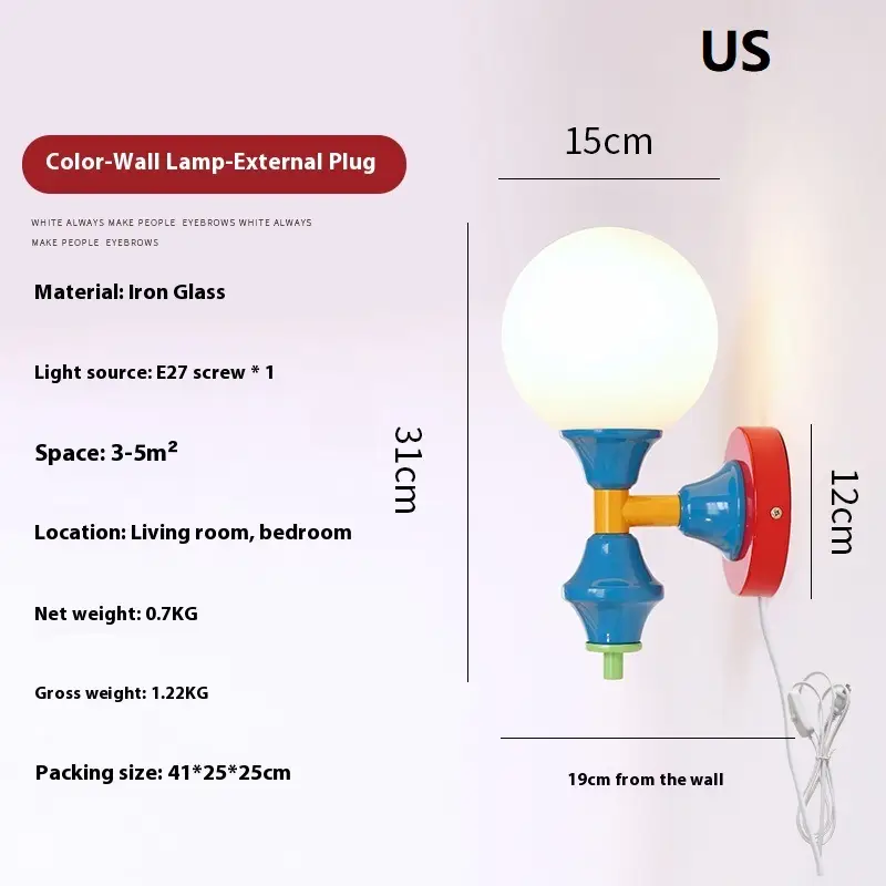 American Style High-end Retro Living Room Decoration Bedroom Bedside Ambient Light