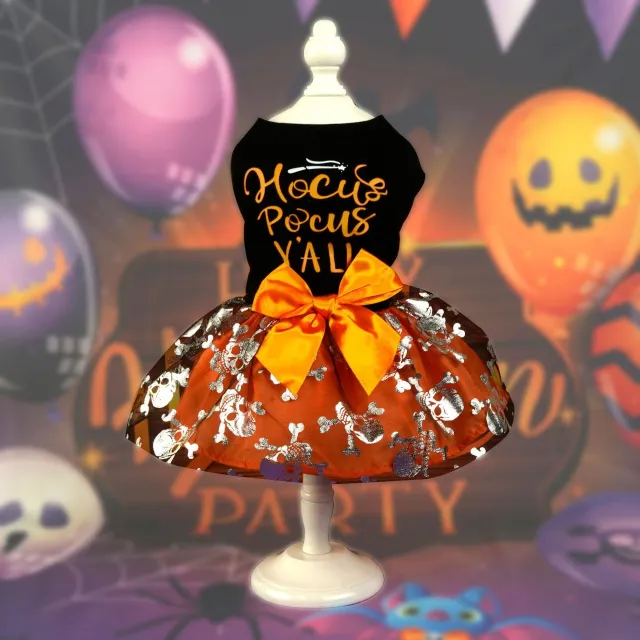 Pet Clothes Halloween Dog Cat Party Decoration Halloween Skull Black Costume Black - Shop at LoveMi