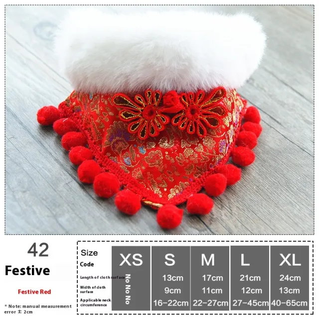 Pet Christmas Holiday Dress Up Dog Cat Scarf Butterfly Bow Tie 42 Festive Red - Shop at LoveMi