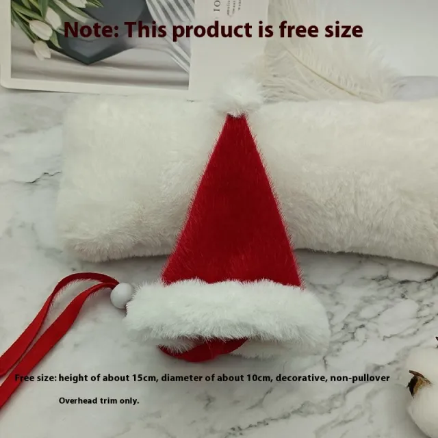 Pet Christmas Holiday Dress Up Dog Cat Scarf Butterfly Bow Tie Christmas Hat Red Free Size - Shop at LoveMi