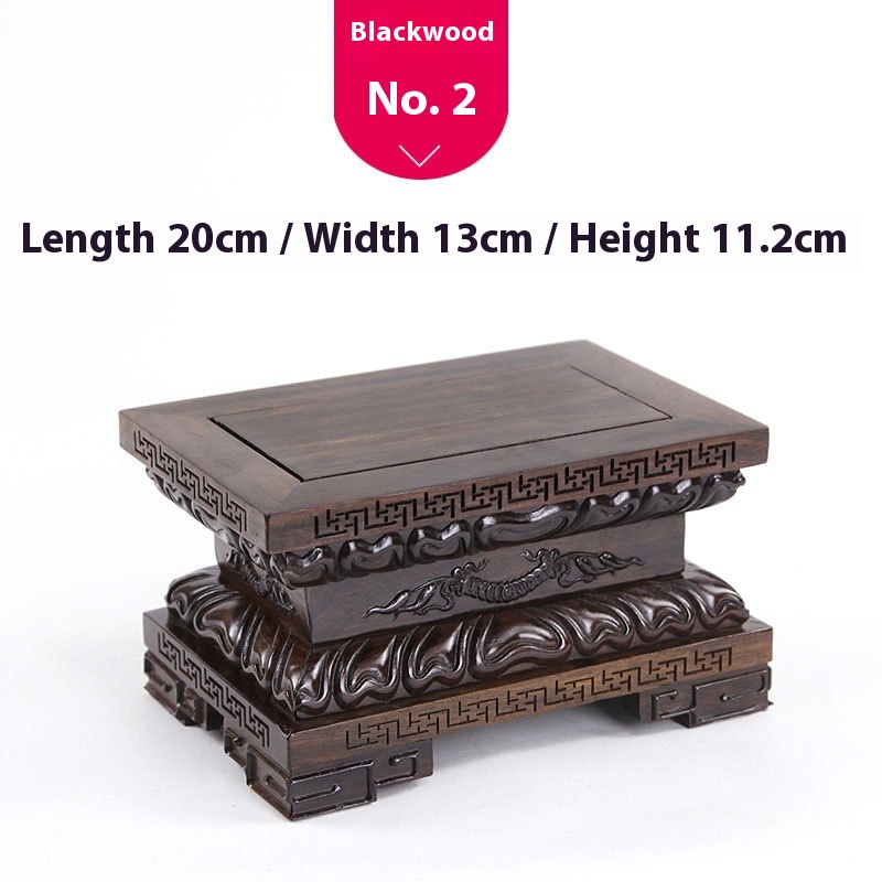 Lotus Buddha Base Guanyin Ornaments Red Sandalwood Carving Crafts