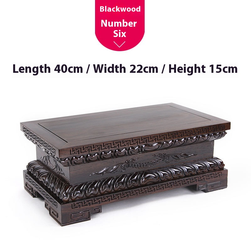 Lotus Buddha Base Guanyin Ornaments Red Sandalwood Carving Crafts