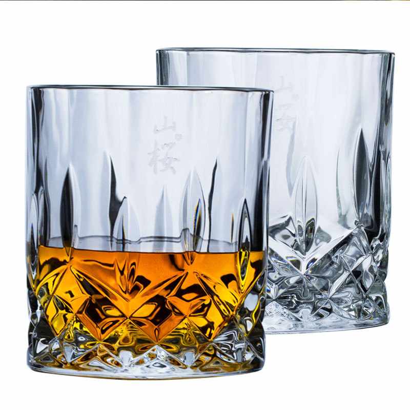 Whiskey Japanese Crystal Cherry Blossom Glass