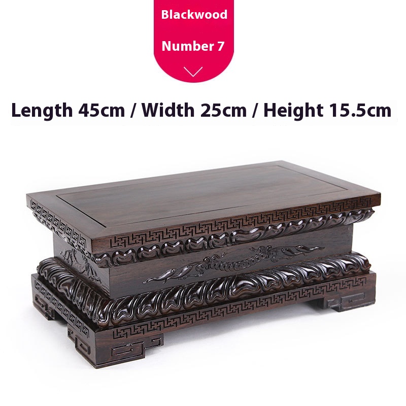 Lotus Buddha Base Guanyin Ornaments Red Sandalwood Carving Crafts